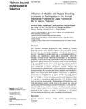 Influence of mastitis and repeat breeding incidence on participation in the animal insurance program for dairy farmers in Ba Vi, Hanoi, Vietnam