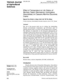 Effect of temperature on life history of Bemisia tabaci (Gennadius) (Homoptera: Aleyrodidae) on cassava Manihot Esculenta crantz