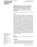 Effects of baby corn density on the crop and weed performance under different maize-soybean intercropping systems