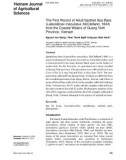 The first record of adult spotted sea bass (Lateolabrax maculatus, McClelland, 1844) from the coastal waters of Quang Ninh province, Vietnam