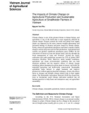 The impacts of climate change on agricultural production and sustainable agriculture of smallholder farmers in Vietnam