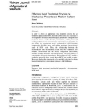 Effects of heat treatment process on mechanical properties of medium carbon steel