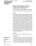 Effects of diet composition on the life-history traits of Bactrocera dorsalis (Hendel) (Diptera: Tephritidae)