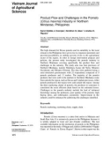 Product flow and challenges in the pomelo (Citrus maxima) industry in Northern Mindanao, Philippines