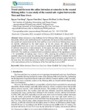 Trend and forecast the saline intrusion at estuaries in the coastal Mekong delta: A case study of the coastal sub–region between the Tien and Hau rivers