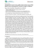 Assessment of current water quality status in clam areas in Thai Binh Province and proposal for measures to improve efficiency