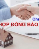 Bài giảng Bảo hiểm: Chương 5 - ThS. Cao Tuấn Linh