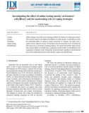 Investigating the effect of online testing anxiety on learners’ self-efficacy and the moderating role of coping strategies