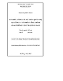 Luận văn Thạc sĩ Quản trị kinh doanh: Tổ chức công tác kế toán quản trị tại Công ty cổ phần Công trình giao thông vận tải Quảng Nam
