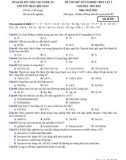 Đề thi thử tốt nghiệp THPT môn Hóa học năm 2022-2023 có đáp án (Lần 1) - Trường THPT chuyên Phan Bội Châu, Nghệ An