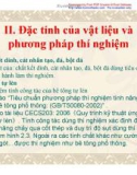 Đặc tính của vật liệu và phương pháp thí nghiệm