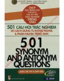 501 câu hỏi trắc nghiệm về cách dùng từ đồng nghĩa và phản nghĩa tiếng anh: phần 1