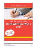 Đáp án tham khảo ielts writting task 2 2016