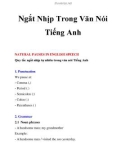 Ngắt Nhịp Trong Văn Nói Tiếng Anh