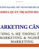 Bài giảng Marketing căn bản: Chương 5 - ThS. Huỳnh Hạnh Phúc (2018)