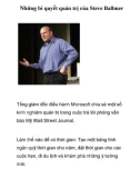 Những bí quyết quản trị của Steve Ballmer