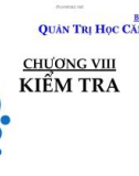 Bài giảng Quản trị học căn bản: Chương 8 - ThS. Phan Thị Thanh Hiền