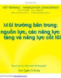 Bài giảng Quản trị chiến lược - Môi trường bên trong: Các nguồn lực, các năng lực tiềm tàng và năng lực cốt lõi