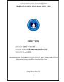 Giáo trình môn Kinh tế vĩ mô (Nghề: Kinh doanh thương mại - Cao đẳng) - Trường Cao đẳng Cộng đồng Đồng Tháp