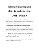 Những xu hướng của thiết kế website năm 2011 - Phần 3