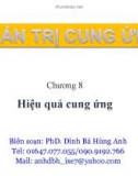 Bài giảng Quản trị cung ứng: Chương 8 - PhD. Đinh Bá Hùng Anh