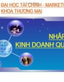 Bài giảng Nhập môn Kinh doanh quốc tế