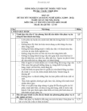 Đáp án đề thi tốt nghiệp cao đẳng nghề khóa 3 (2009-2012) - Nghề: Quản trị nhà hàng - Môn thi: Lý thuyết chuyên môn nghề - Mã đề thi: ĐA QTNH-LT05