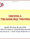 Bài giảng quản trị thương hiệu - chương 6