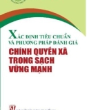 Phương pháp và tiêu chuẩn đánh giá chính quyền xã trong sạch vững mạnh: Phần 1