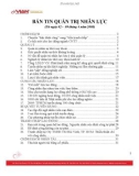 BẢN TIN QUẢN TRỊ NHÂN LỰC