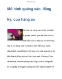 Mô hình quảng cáo, đăng ký, cửa hàng ảo