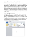 Cải thiện tốc độ cho Microsoft Word 2007 trở lên