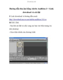 Hướng dẫn thu âm bằng Adobe Audition 3 + Link download và cài đặt- P1