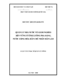 Luận văn Thạc sĩ Quản lý công: Quản lý nhà nước về giảm nghèo bền vững ở tỉnh Luông Pha Băng, nước Cộng hòa Dân chủ Nhân dân Lào