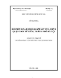 Luận văn Thạc sĩ Luật Hiến pháp và Luật Hành chính: Đổi mới hoạt động giám sát của HĐND quận Nam Từ Liêm, Thành phố Hà Nội