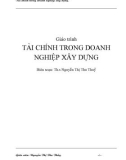 GIÁO TRÌNH TÀI CHÍNH TRONG DOANH NGHIỆP XÂY DỰNG - CHƯƠNG I