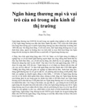 Ngân hàng thương mại và vai trò của nó trong nền kinh tế thị trường - Phạm Thị Thúy