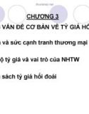 Bài giảng Tài chính quốc tế: Chương 3 - TS. Nguyễn Trọng Tài