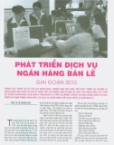 Phát triển dịch vụ ngân hàng bán lẻ giai đoạn 2010