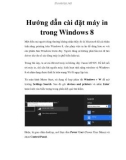 Hướng dẫn cài đặt máy in trong Windows 8 đơn giản