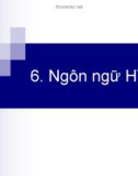 Bài giảng Internet - Phần 6: Ngôn ngữ HTML