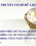 Bài giảng Lý thuyết cơ sở dữ liệu: Chương 3 - Đỗ Thị Mai Hường