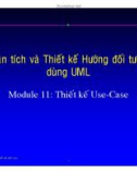 Phân tích thiết kế hệ thống hướng đối tượng dùng UML - Module 11: Thiết kế Use-Case