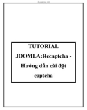 TUTORIAL JOOMLA: Recaptcha Hướng dẫn cài đặt captcha