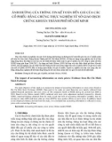 Ảnh hưởng của thông tin kế toán đến giá của các cổ phiếu: bằng chứng thực nghiệm từ sở giao dịch chứng khoán Thành phố Hồ Chí Minh