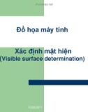 Đồ họa máy tính Xác định mặt hiện (Visible surface determination)