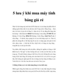 5 lưu ý khi mua máy tính bảng giá rẻ