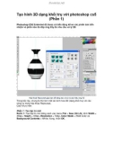 Tạo hình 3D dạng khối trụ với photoshop cs5 (Phần 1)