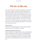 Tài sản và tiêu sản