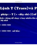 Cấu trúc máy tính và lập trình Assembly : CHƯƠNG TRÌNH GỠ RỐI DEBUG part 5